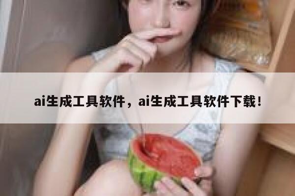 ai生成工具软件，ai生成工具软件下载！ 第1张