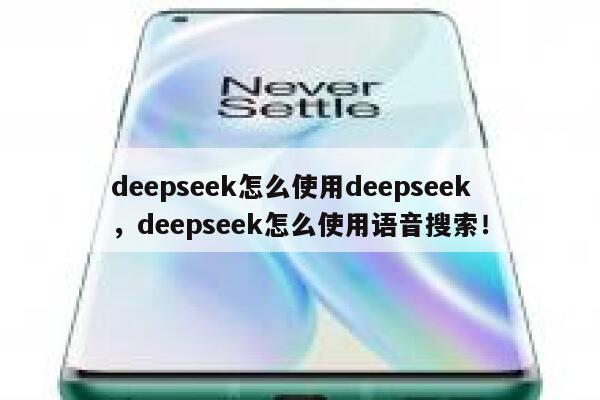 deepseek怎么使用deepseek，deepseek怎么使用语音搜索！ 第1张