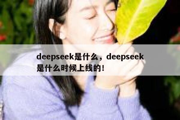 deepseek是什么，deepseek是什么时候上线的！ 第1张
