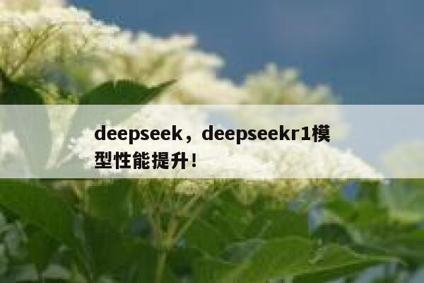 deepseek，deepseekr1模型性能提升！ 第1张