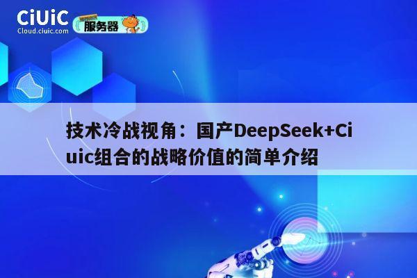 技术冷战视角：国产DeepSeek+Ciuic组合的战略价值的简单介绍 第1张
